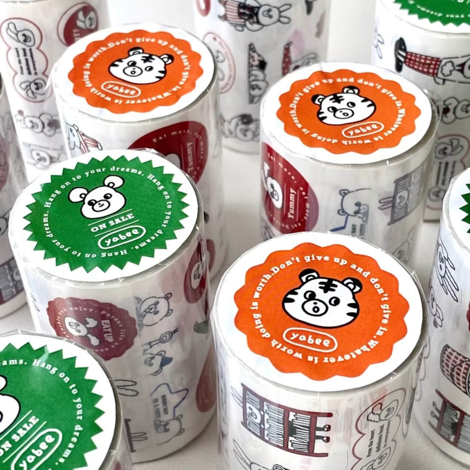 Yabee Zoo Die-cut Sticker Roll – Colorful Labels