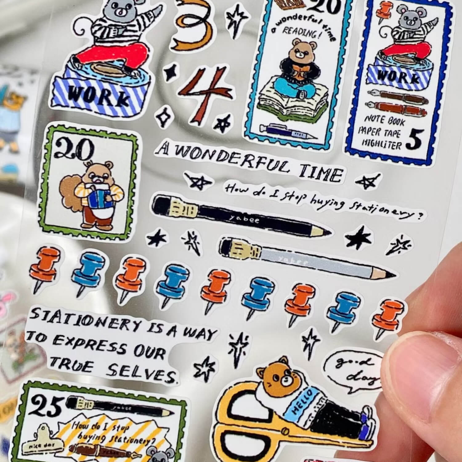 Yabee Zoo Die-cut Sticker Roll – Vintage Stationery Shop