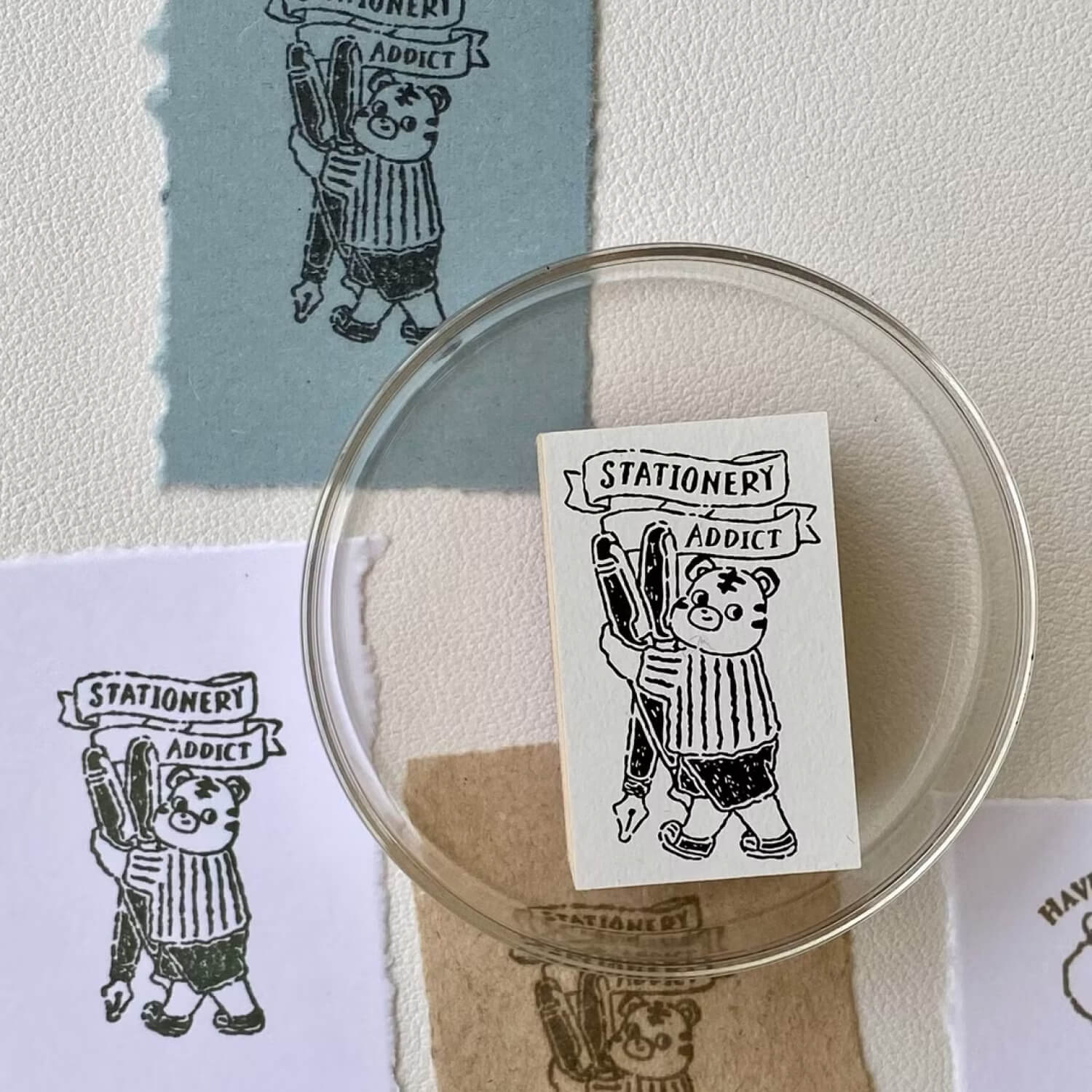 Yabee Zoo Wood Mount Stamp – Happy Animal Stationery